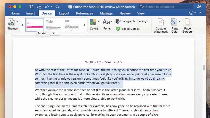 where is review tab in word for mac